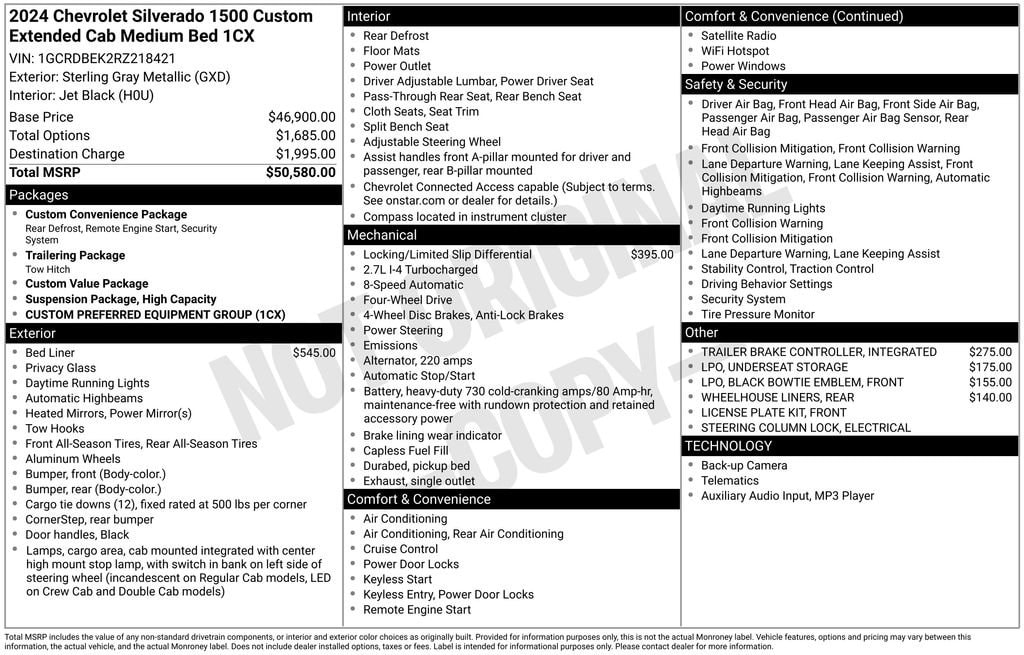2024 Chevrolet Silverado 1500 Truck 