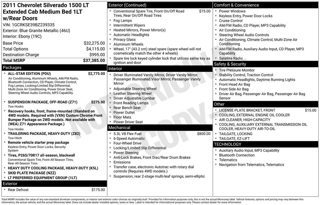 Used 2011 Chevrolet Silverado 1500 LT Truck