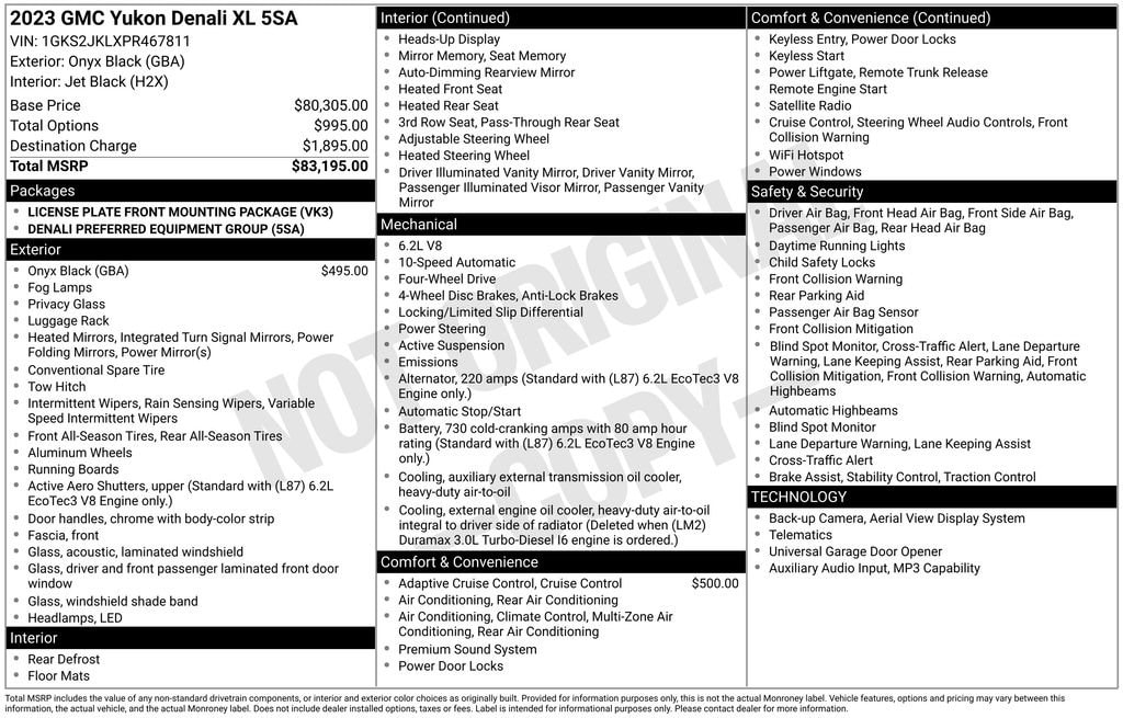 2023 GMC Yukon Denali's photo