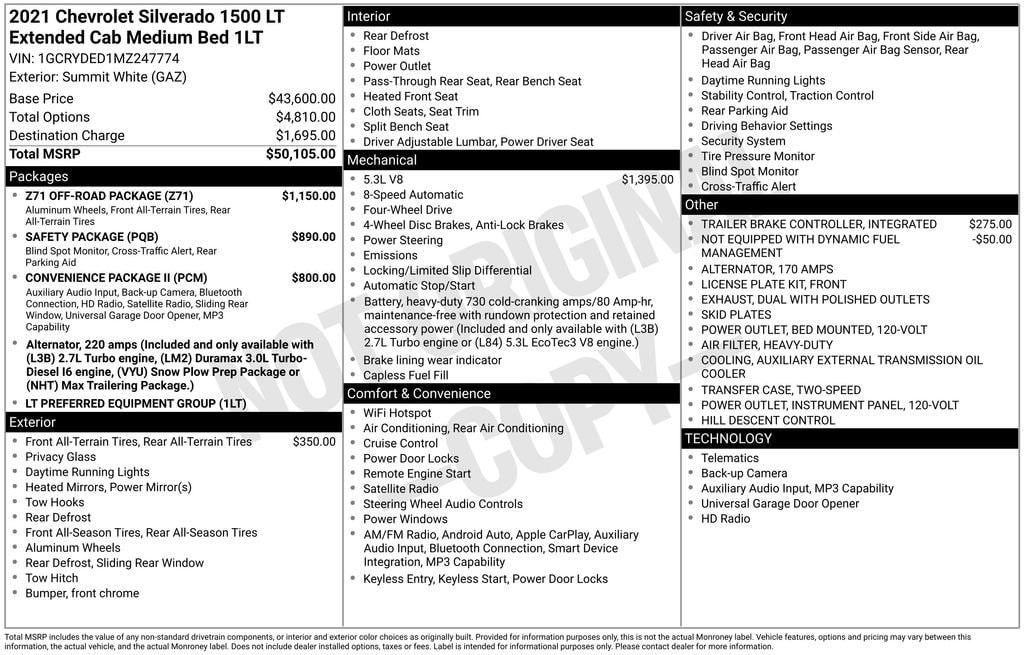 2021 Chevrolet Silverado 1500 LT's photo