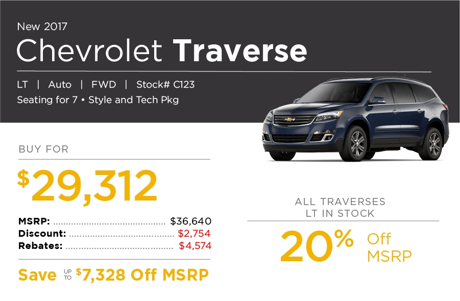 Chevrolet Traverse Special Offer