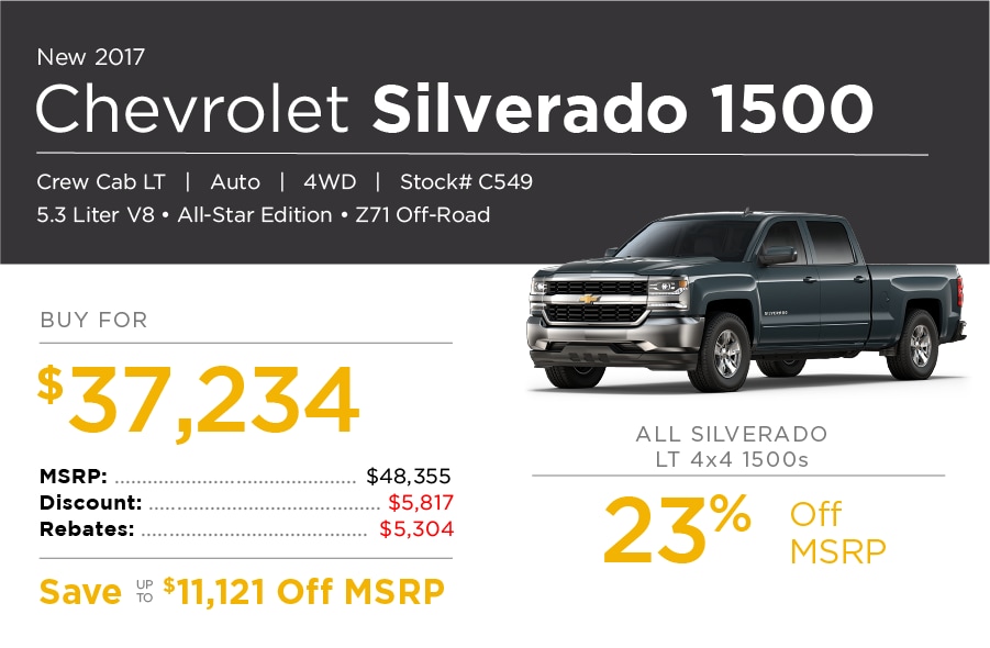 New Chevrolet Silverado Special Offer