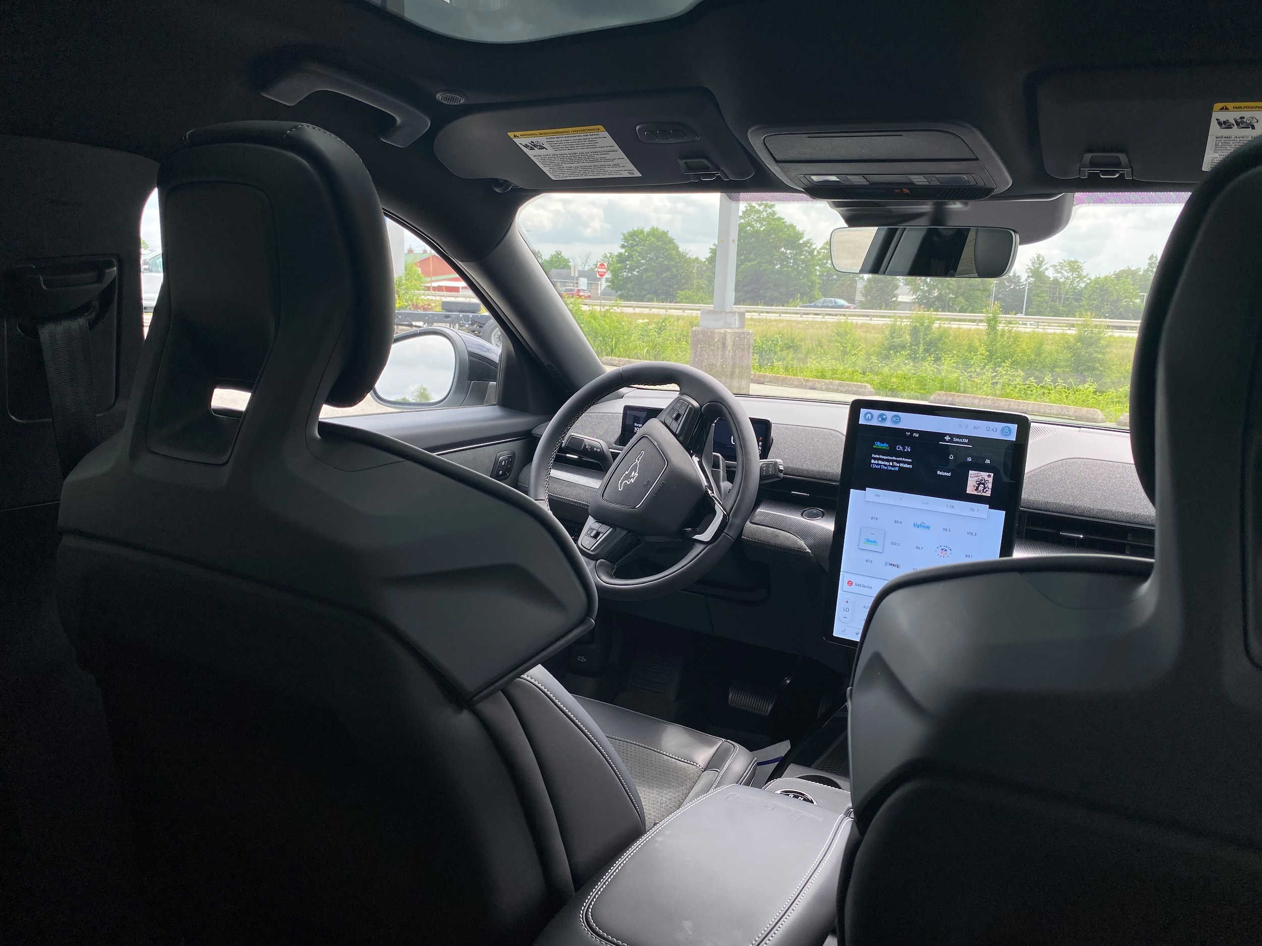 2023 Ford Mach E GT Interior Shot diagonal from drivers seat