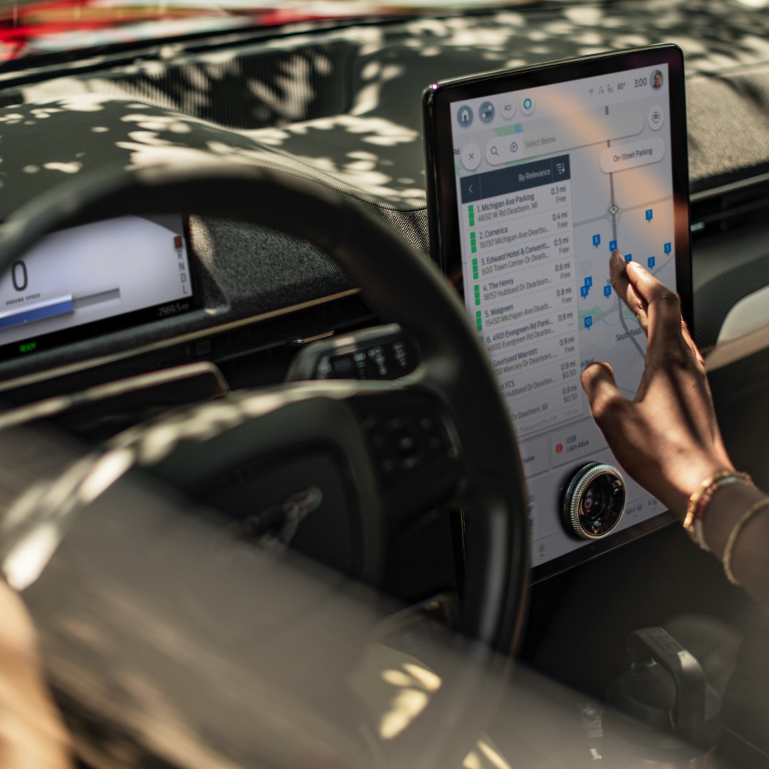Mustang Mach E center dash touch screen