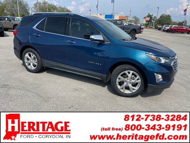 Used 2021 Chevrolet Equinox Premier with VIN 2GNAXNEV1M6147854 for sale in Corydon, IN