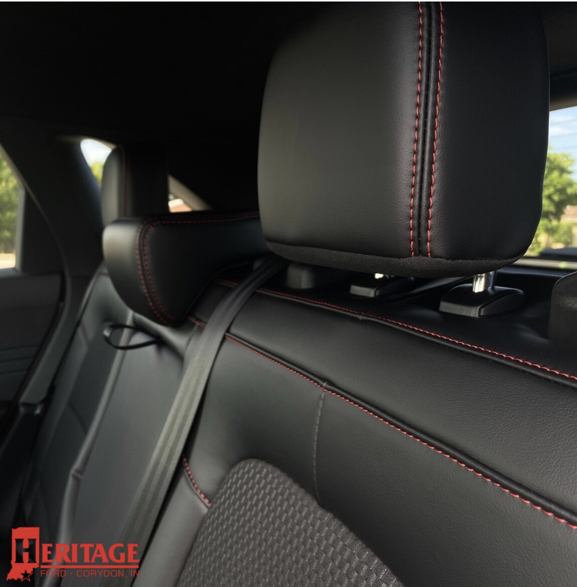 Ford ST Line Interior red stitching