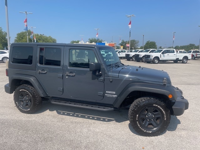 Used 2018 Jeep Wrangler JK Unlimited Sport with VIN 1C4BJWDG2JL836361 for sale in Corydon, IN