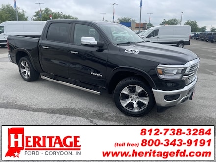 Featured Used 2020 Ram 1500 Laramie Truck Crew Cab 1C6SRFJT0LN217136 for Sale near Louisville, KY