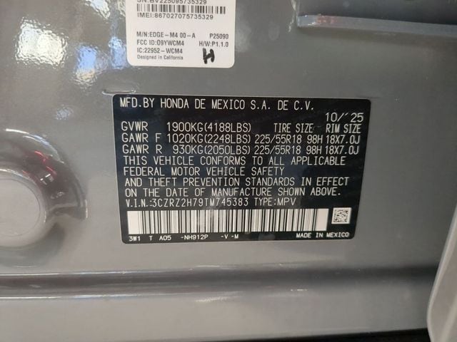 2026 Honda HR-V EX-L - Photo 22