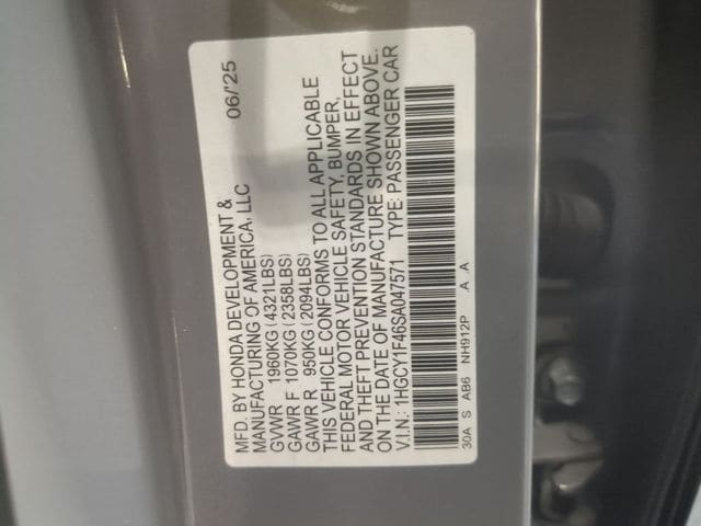 2025 Honda Accord SE - Photo 24