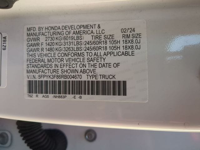 2024 Honda Ridgeline Black Edition - Photo 24