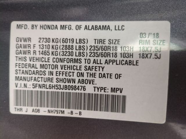 2018 Honda Odyssey EX - Photo 22