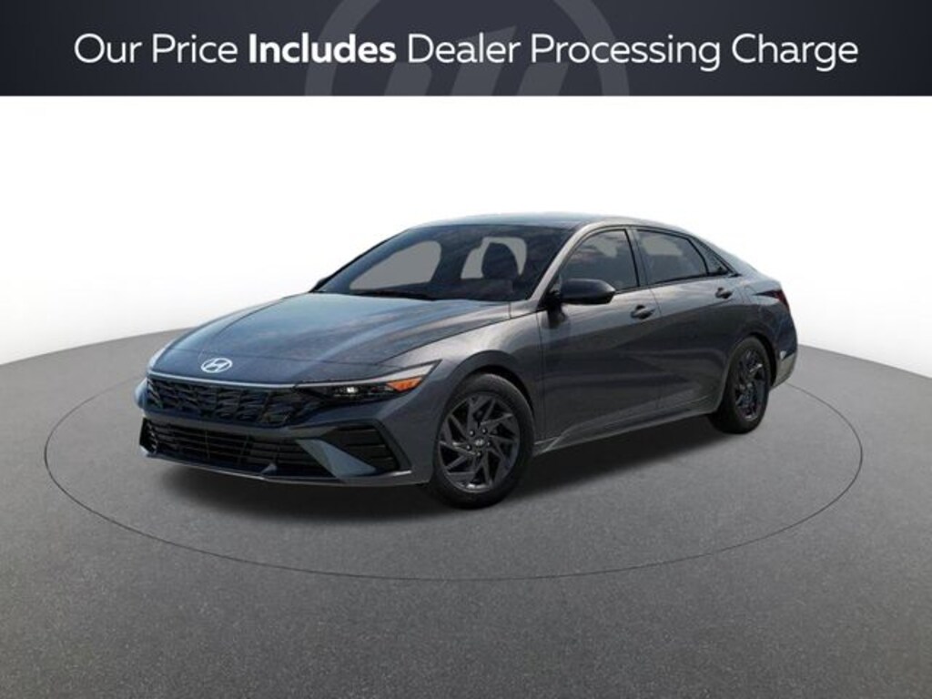 New 2026 Hyundai Elantra Hybrid Blue Sedan