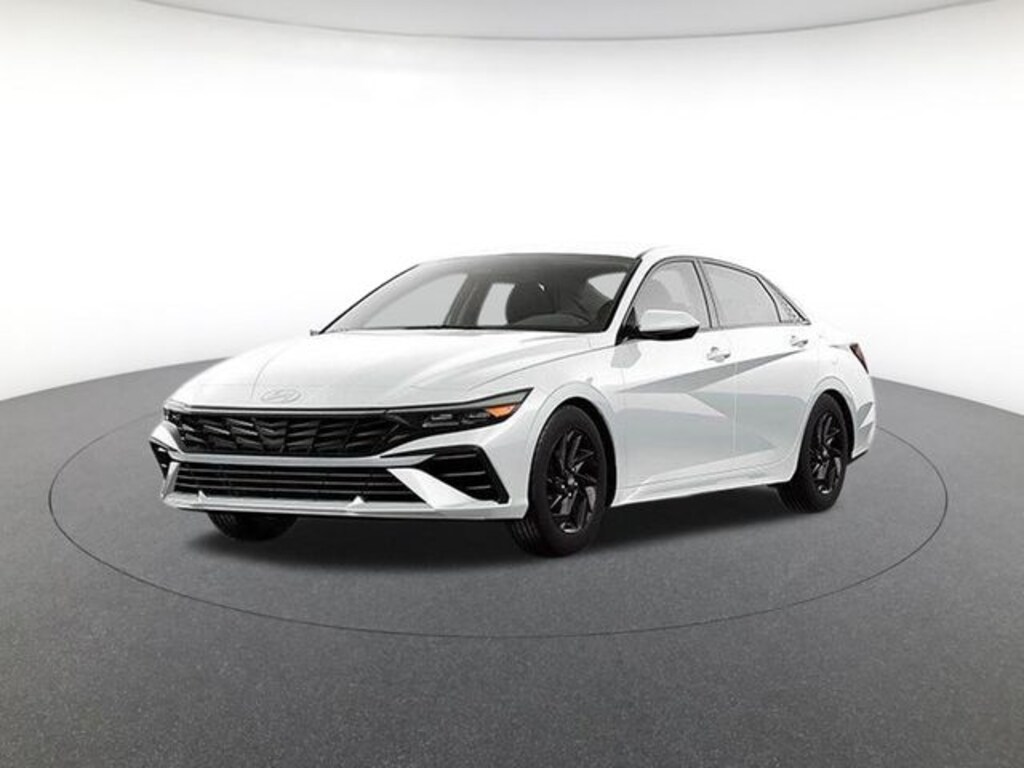 New 2026 Hyundai Elantra Hybrid Blue Sedan