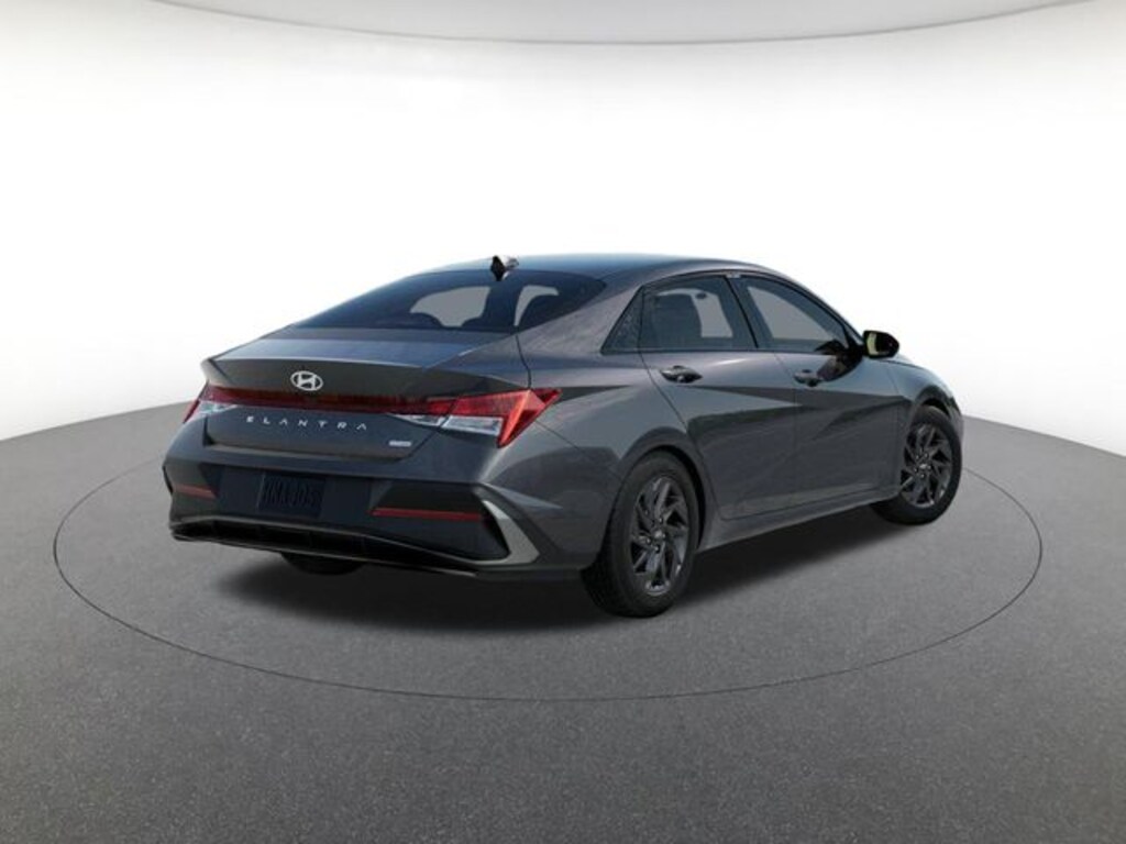 New 2026 Hyundai Elantra Hybrid Blue Sedan