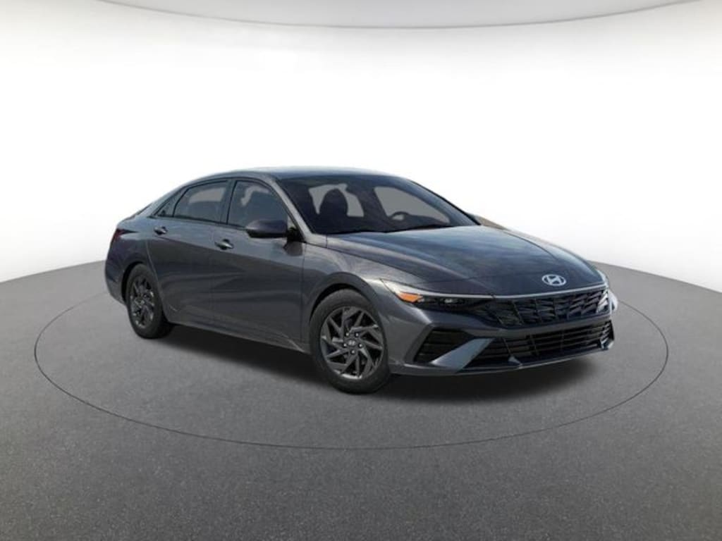 New 2026 Hyundai Elantra Hybrid Blue Sedan