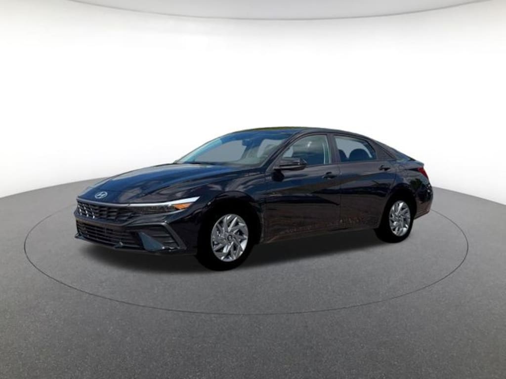 New 2026 Hyundai Elantra Hybrid Blue Sedan