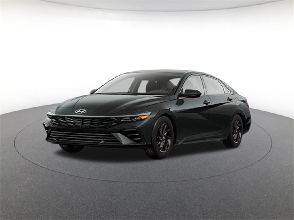 New 2026 Hyundai Elantra Hybrid Blue Sedan