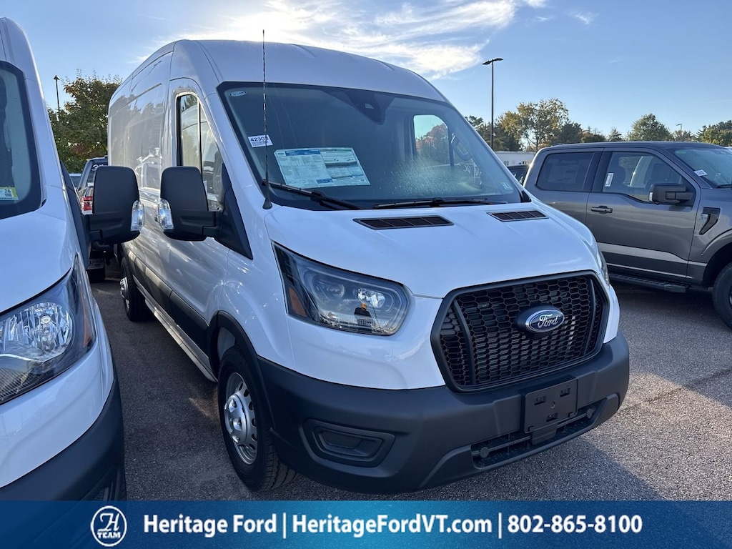 New 2025 Ford Transit Commercial Cargo Van Medium Roof Cargo Van