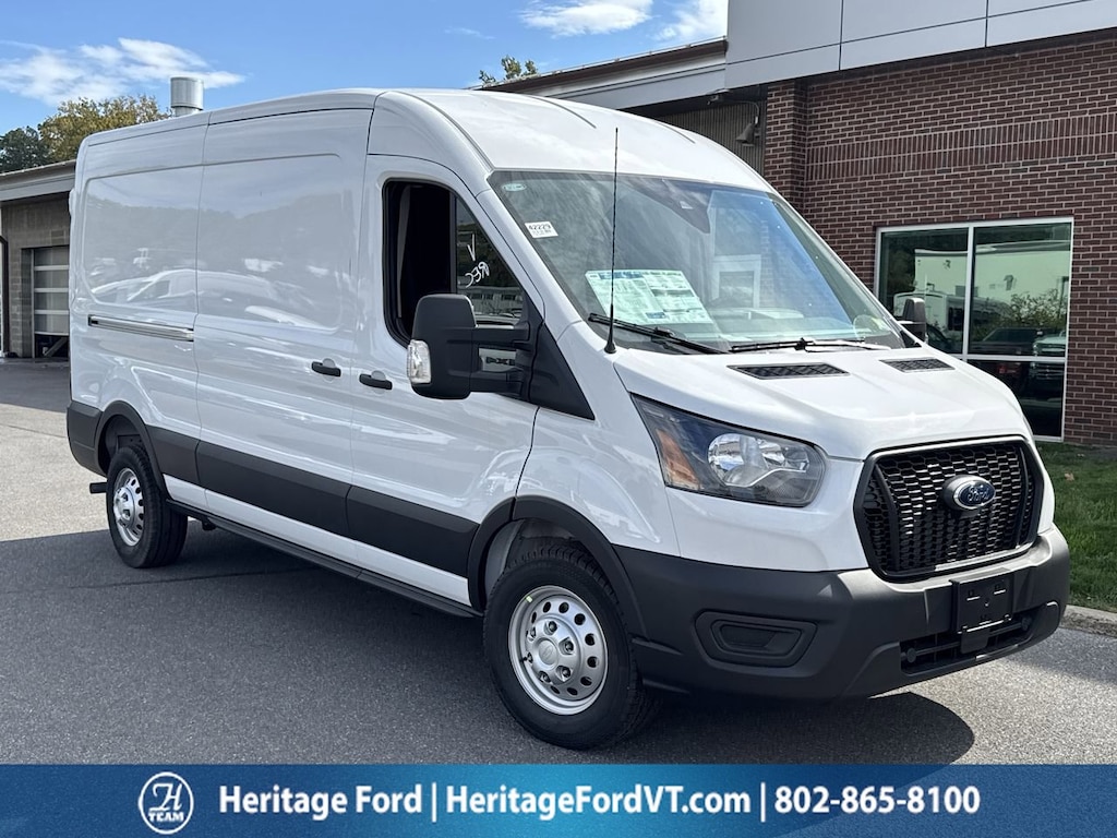 New 2025 Ford Transit Commercial Cargo Van Medium Roof Cargo Van