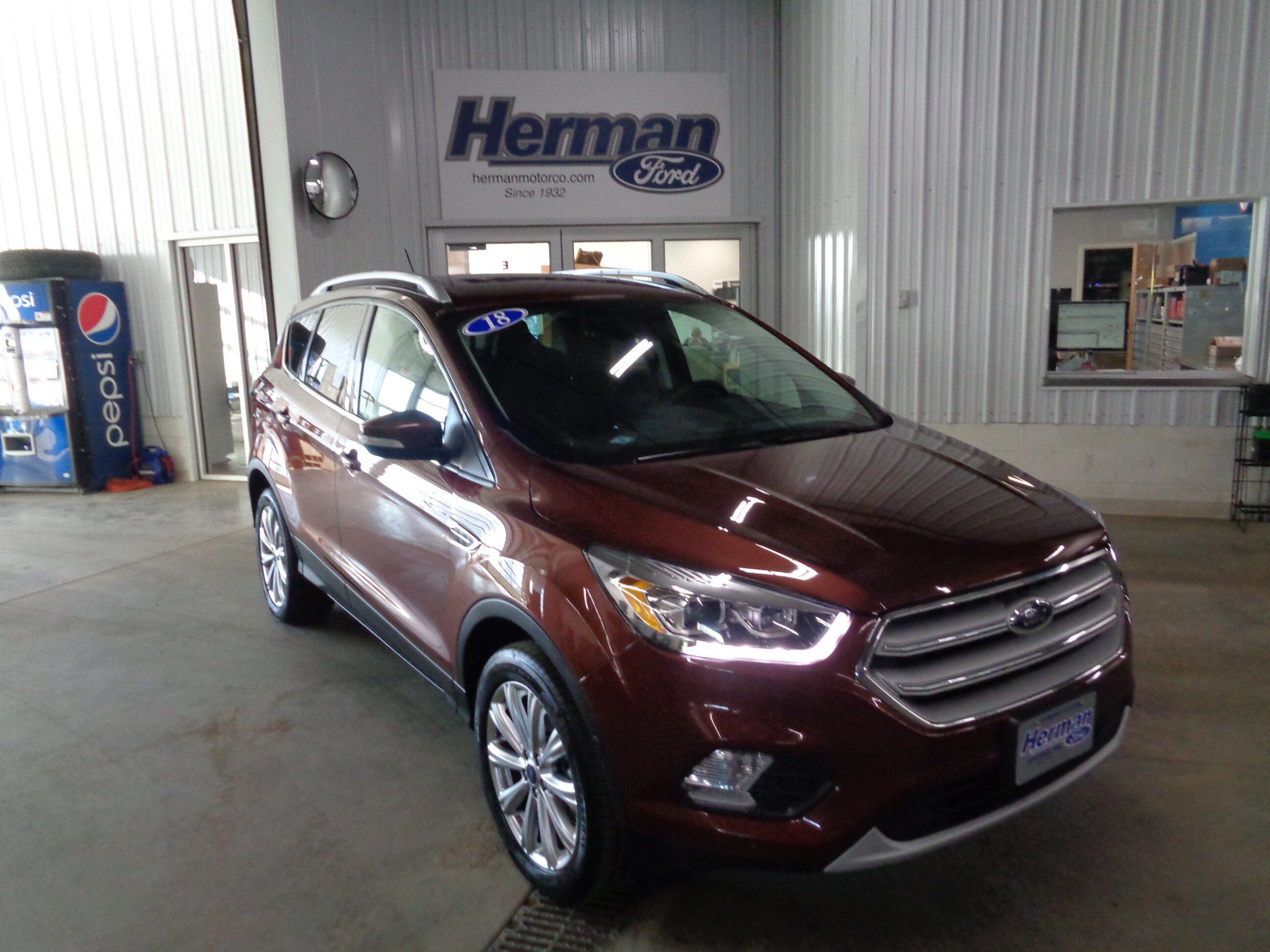 Used 2018 Ford Escape Titanium with VIN 1FMCU9J92JUB13747 for sale in Luverne, Minnesota