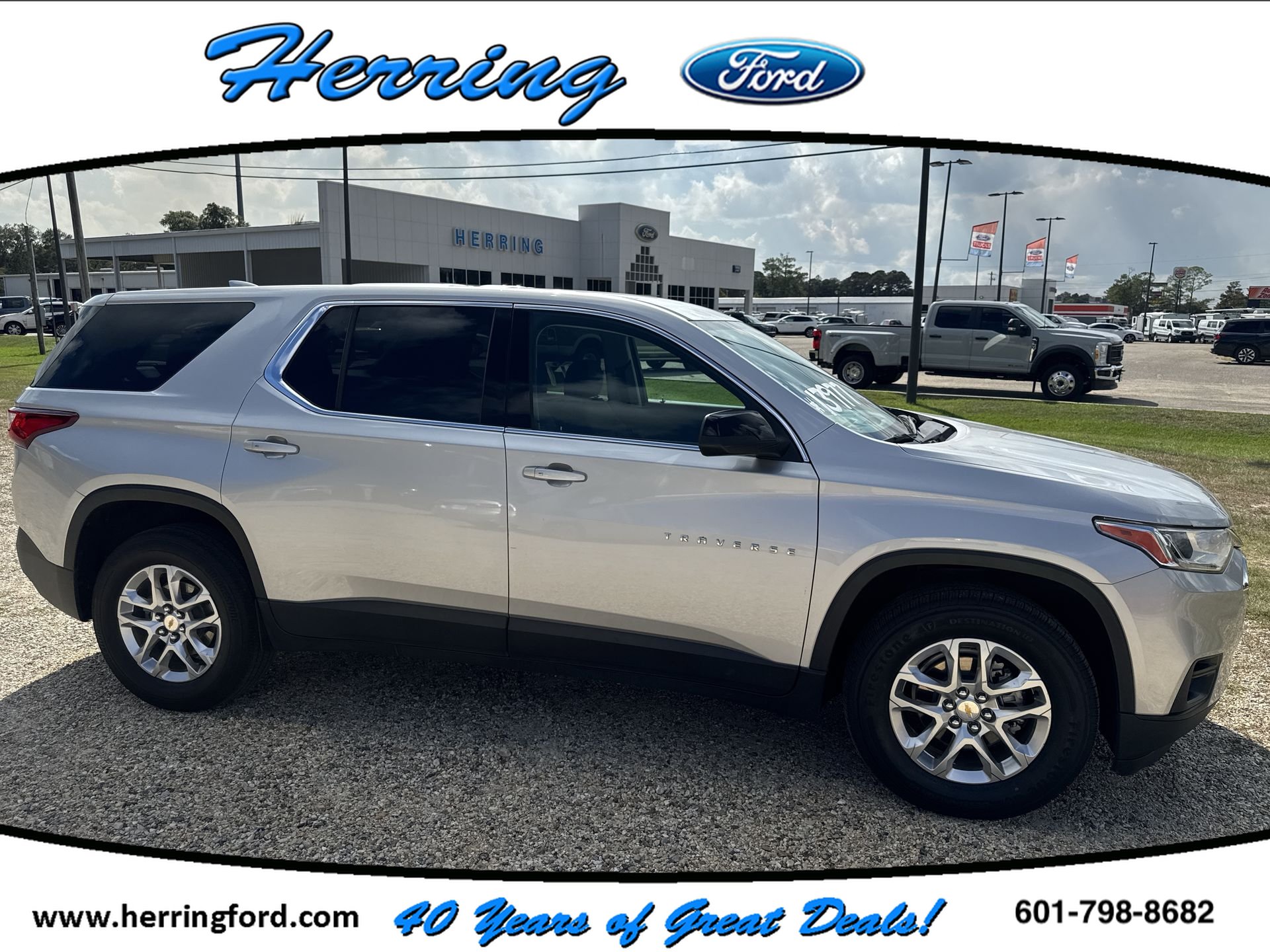 Used 2021 Chevrolet Traverse LS with VIN 1GNERFKW2MJ269298 for sale in Picayune, MS
