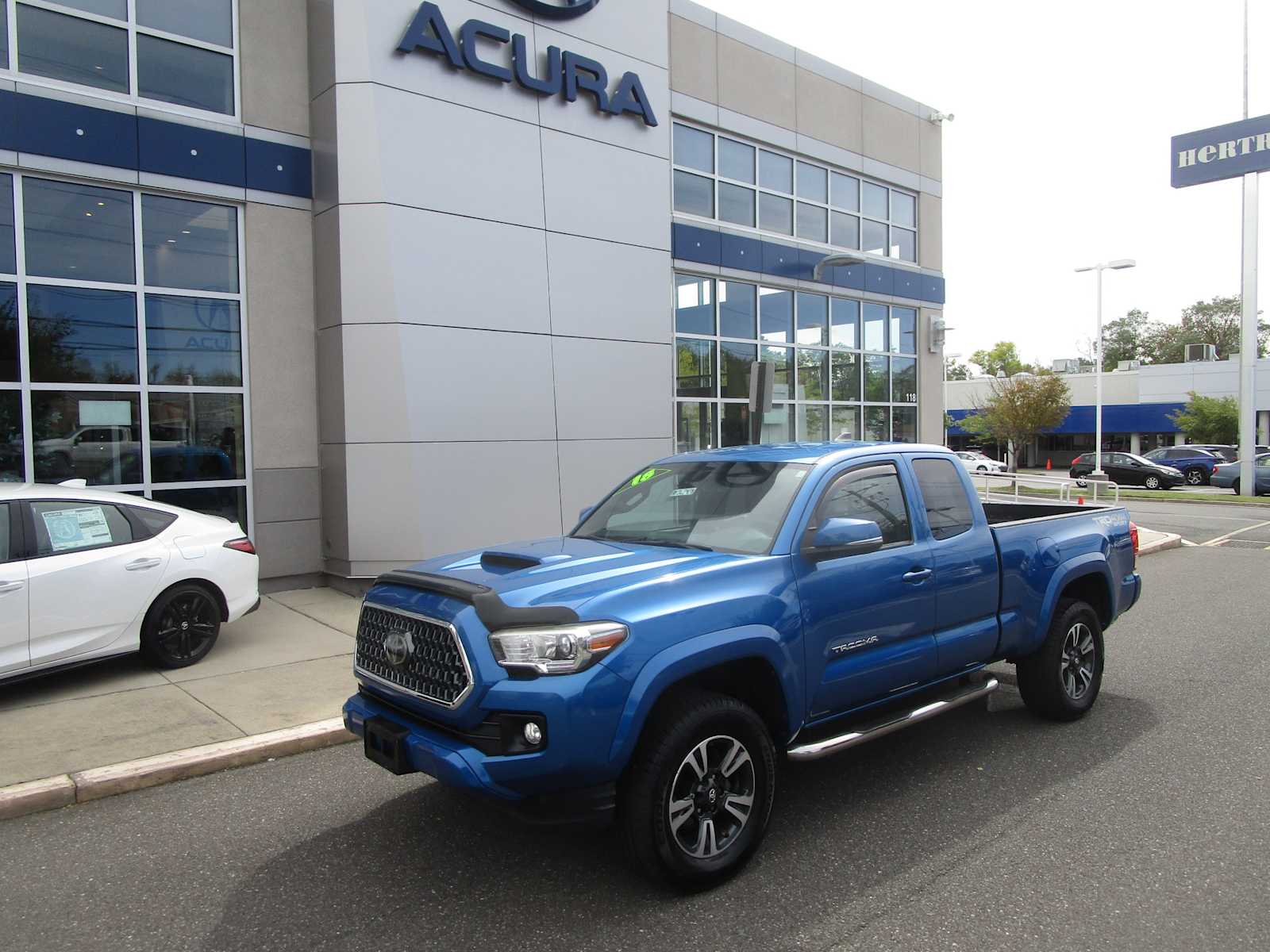 Blazing Blue Pearl 2018 Toyota Tacoma Pickup Truck Four-Wheel Drive Automatic
