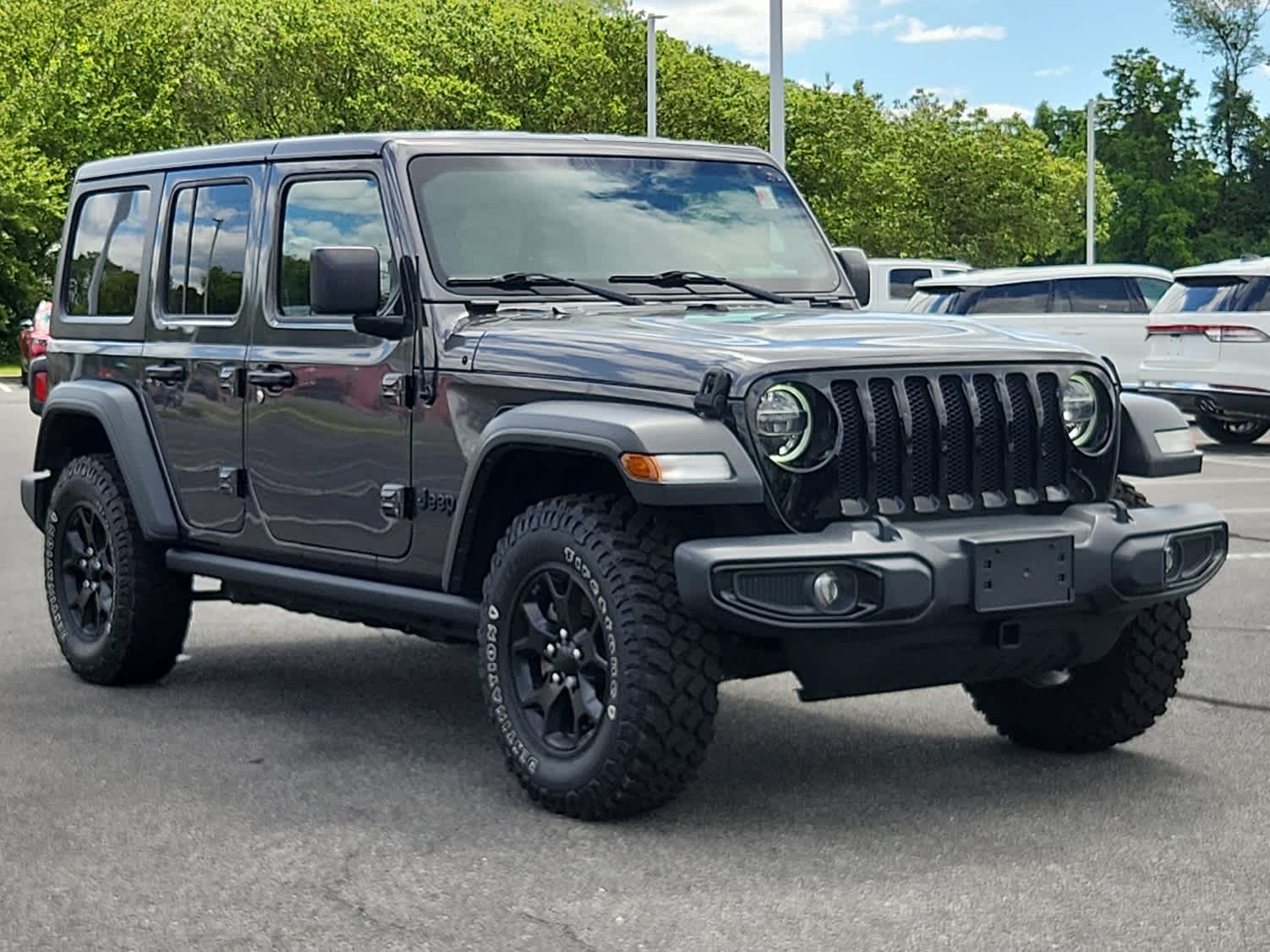 Used 2021 Jeep Wrangler Unlimited Willys with VIN 1C4HJXDN3MW528097 for sale in Dover, DE