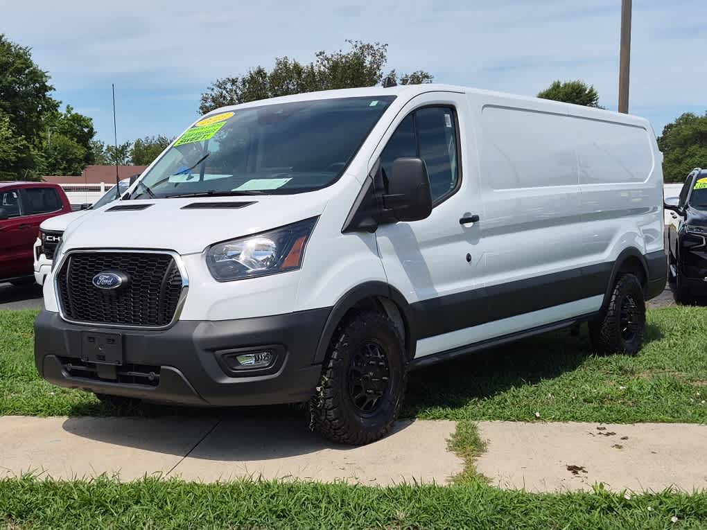 White 2025 Ford Transit Cargo Van All-Wheel Drive Automatic