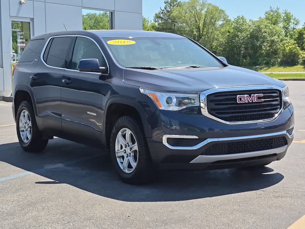 Used 2018 GMC Acadia SLE-1 with VIN 1GKKNRLA2JZ200057 for sale in Dover, DE