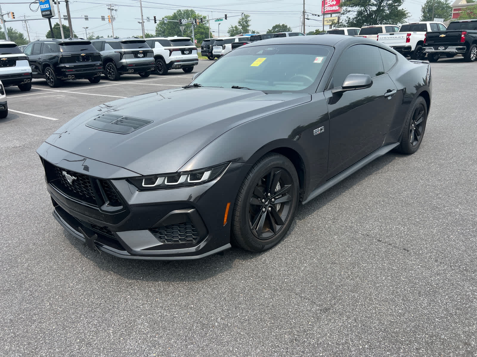 Dark Matter Gray 2024 Ford Mustang Coupe Rear-Wheel Drive Manual