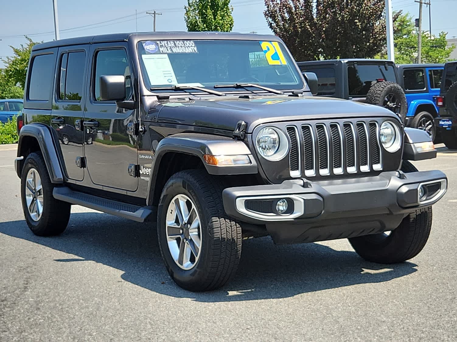 Used 2021 Jeep Wrangler Unlimited Sahara with VIN 1C4HJXEN2MW645667 for sale in Elkton, MD