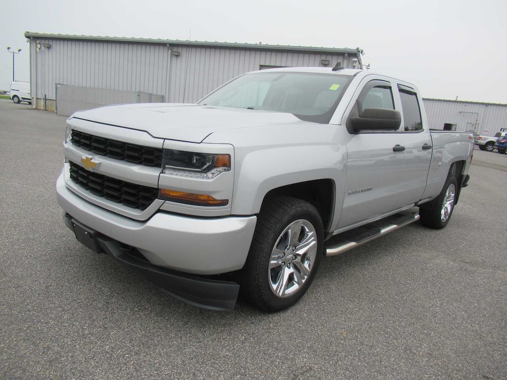 Used 2018 Chevrolet Silverado 1500 Custom 4WD Double Cab 143.5 Truck Double Cab