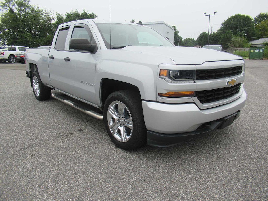 Used 2018 Chevrolet Silverado 1500 Custom 4WD Double Cab 143.5 Truck Double Cab
