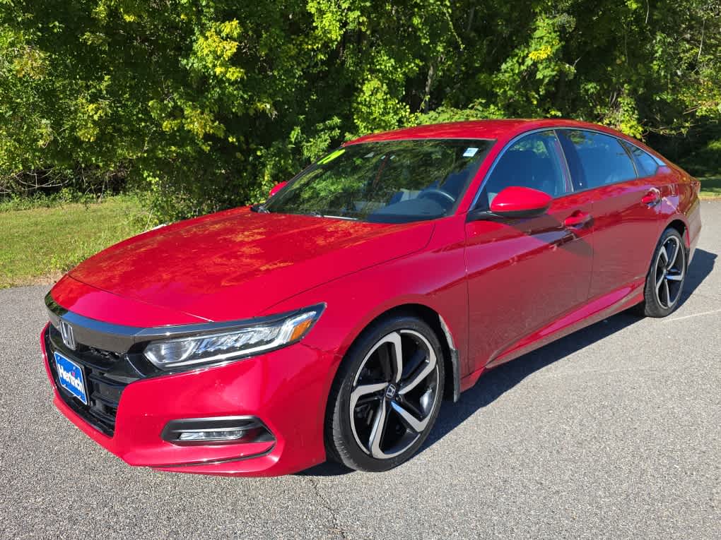 San Marino Red 2019 Honda Accord Sedan Front-Wheel Drive Continuously Variable Transmission