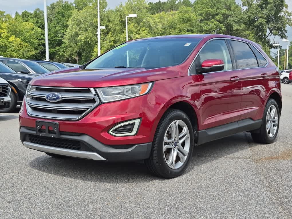 Ruby Red Tinted 2017 Ford Edge SUV / Crossover All-Wheel Drive Automatic