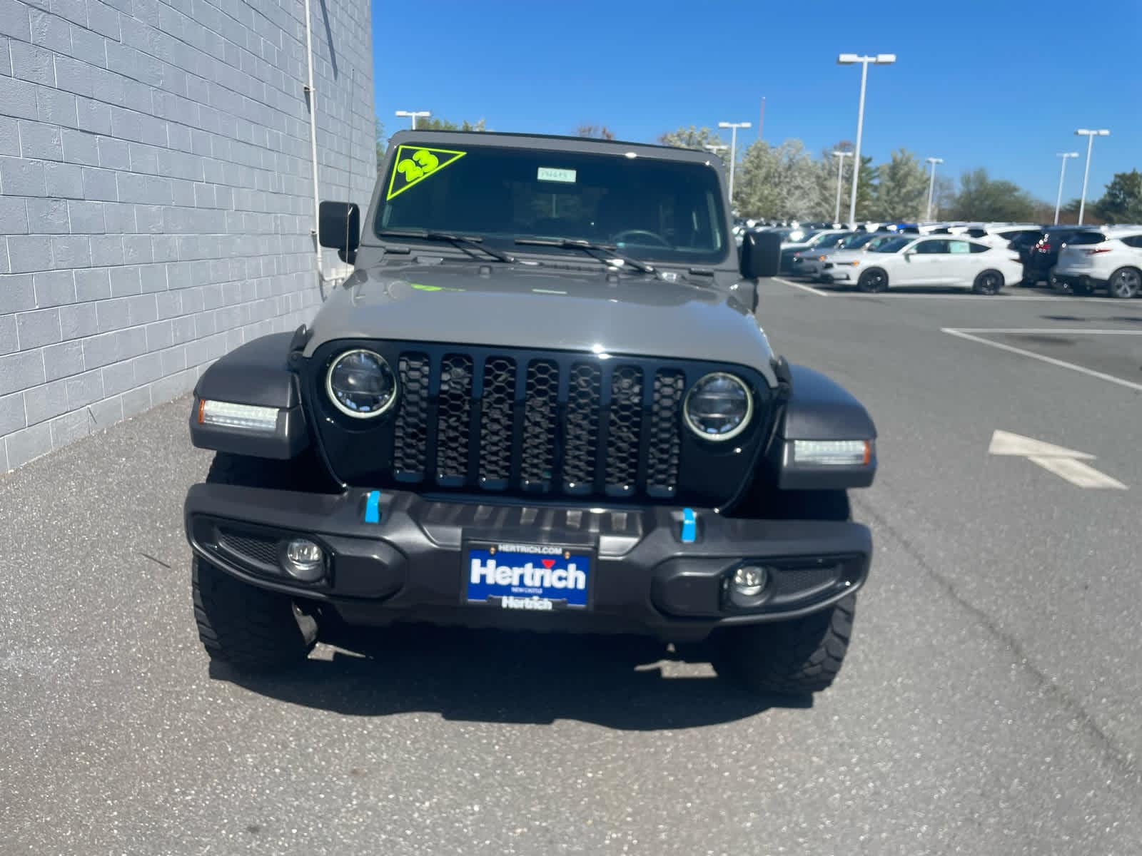 Certified 2023 Jeep Wrangler 4xe Willys 4XE with VIN 1C4JJXN62PW611081 for sale in New Castle, DE