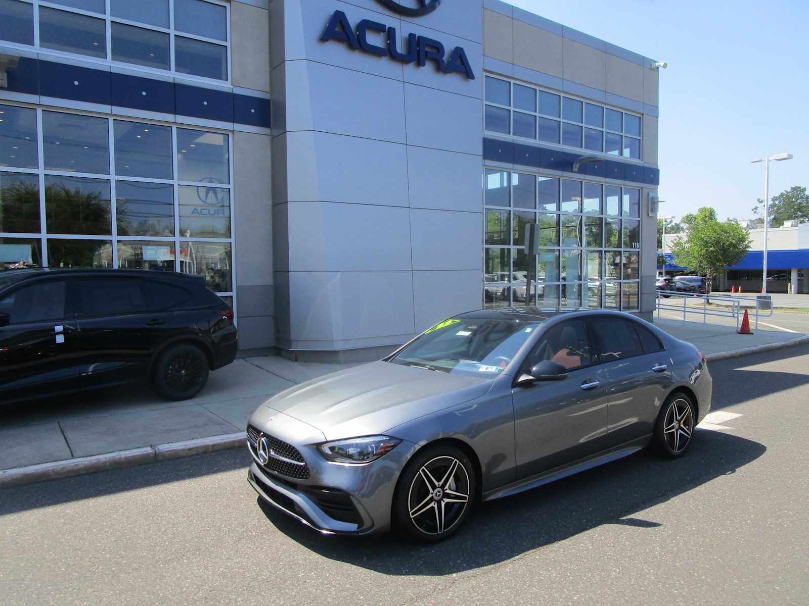Gray (Selenite Grey Metallic) 2023 Mercedes-Benz C-Class Sedan All-Wheel Drive Automatic