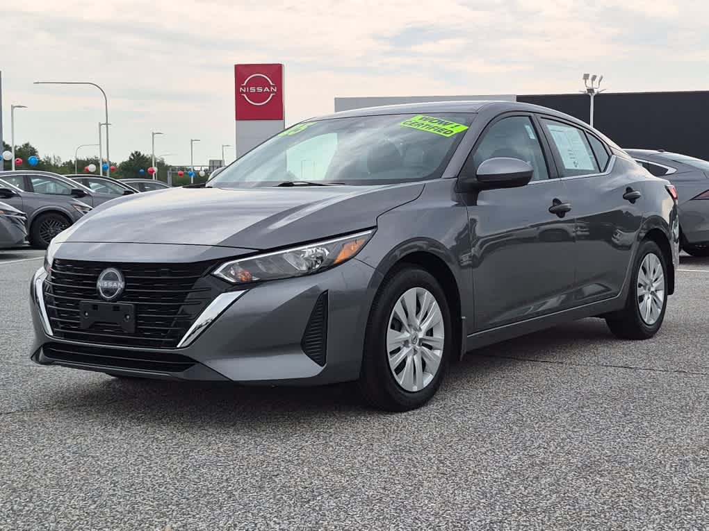 Gray (Gun Metallic) 2025 Nissan Sentra Sedan Front-Wheel Drive Continuously Variable Transmission