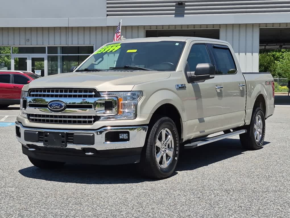 White Gold 2018 Ford F-150 XLT SuperCrew 4WD Pickup Truck Four-Wheel Drive Automatic