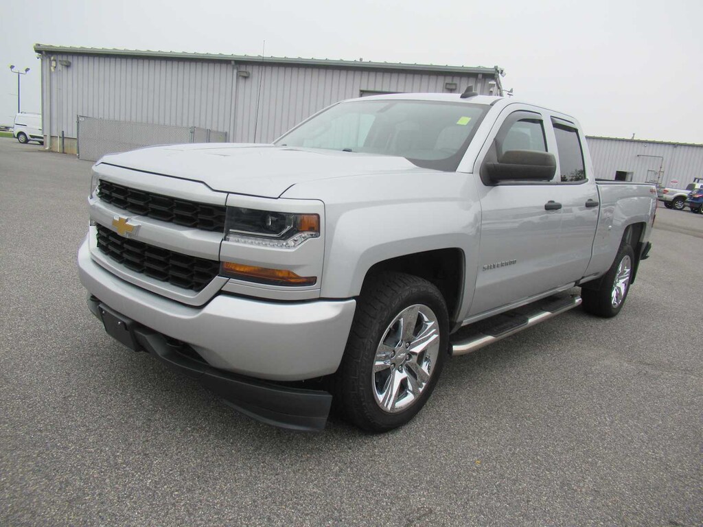 Used 2018 Chevrolet Silverado 1500 Custom 4WD Double Cab 143.5 Truck Double Cab