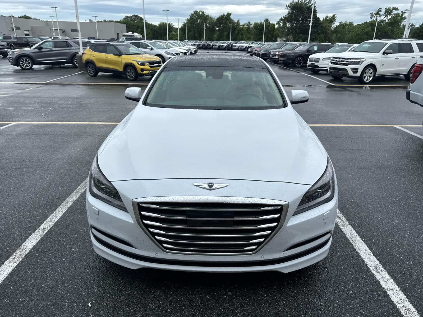 Used 2015 Hyundai Genesis Base with VIN KMHGN4JE6FU039223 for sale in Milford, DE