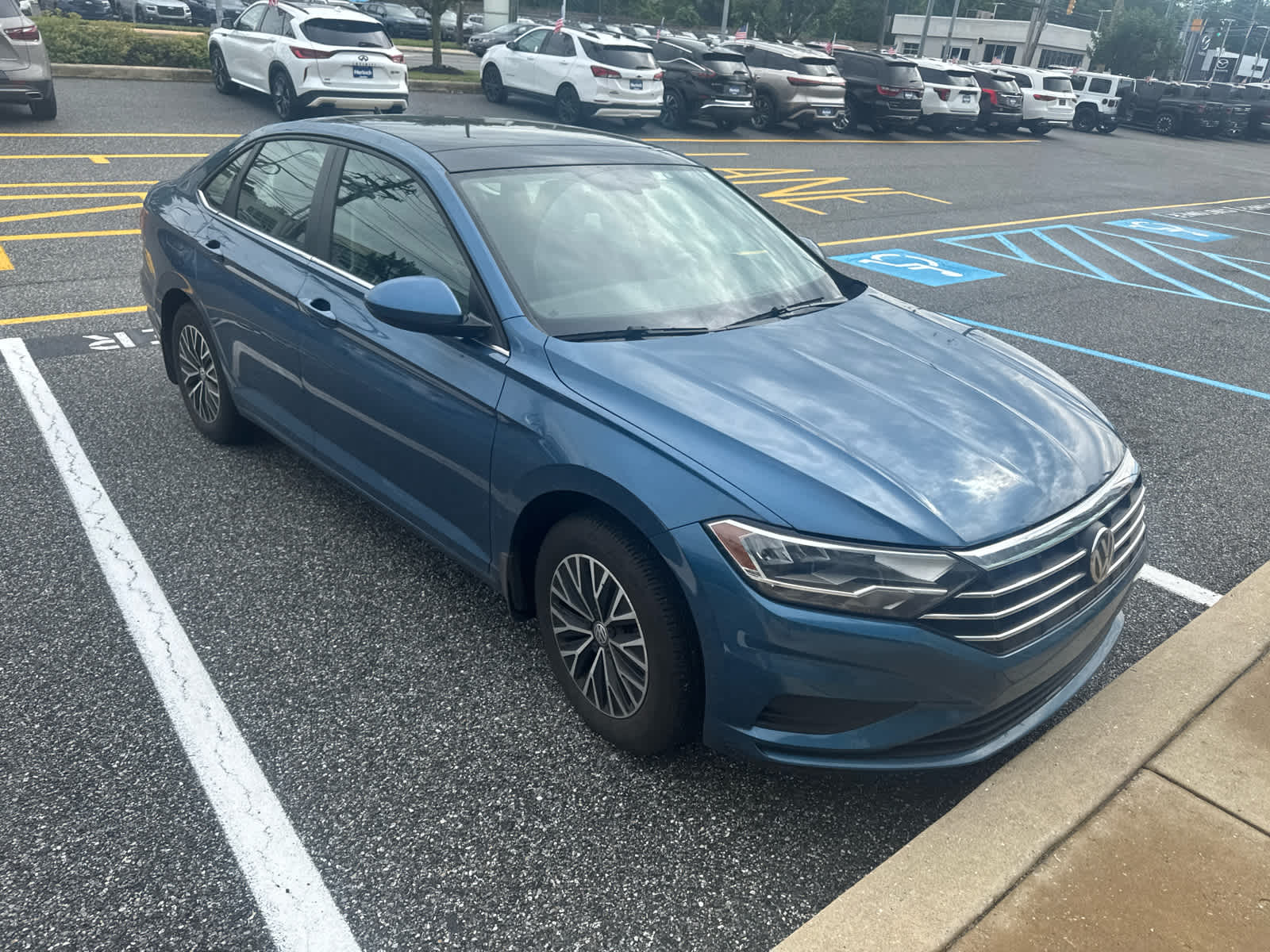 Blue Silk Metallic 2020 Volkswagen Jetta Sedan Front-Wheel Drive Automatic