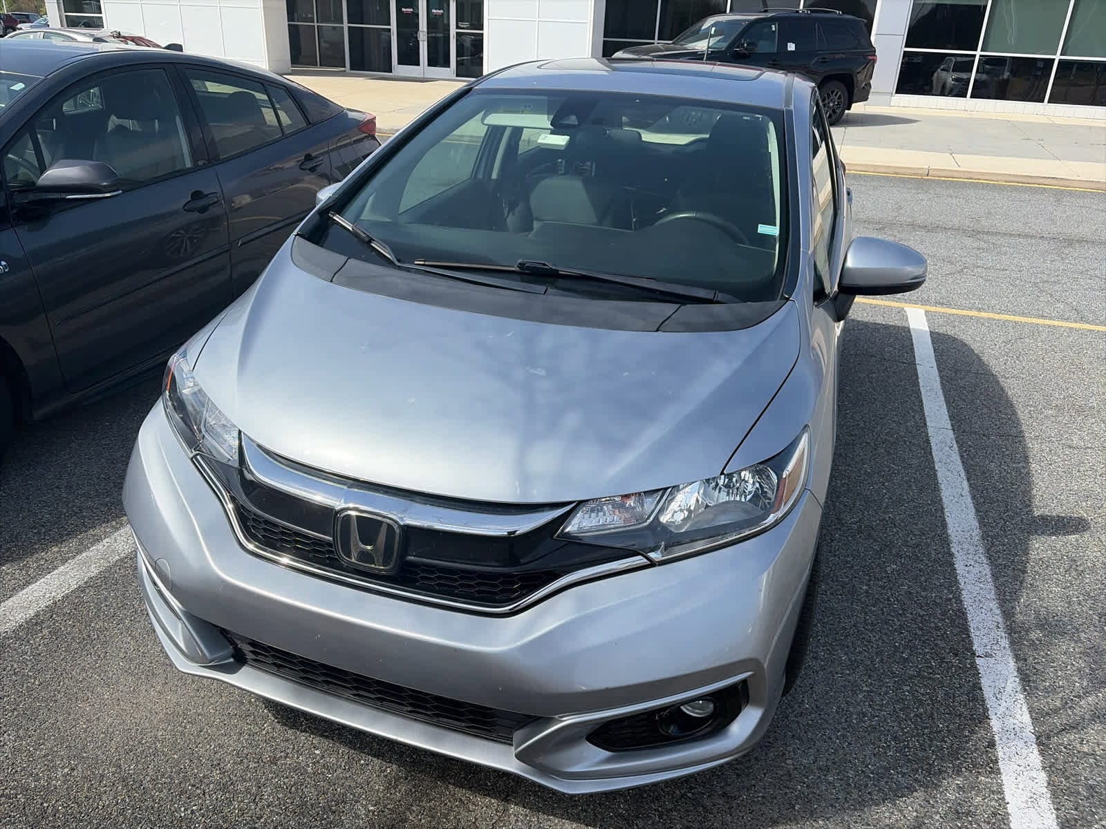 Lunar Silver Metallic 2018 Honda Fit EX-L Hatchback Front-Wheel Drive Continuously Variable Transmission