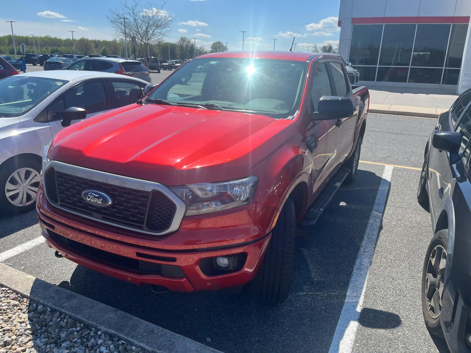 Hot Pepper Red Metallic Tinted Clearcoat 2019 Ford Ranger XLT SuperCrew RWD Pickup Truck 4X2 Automatic