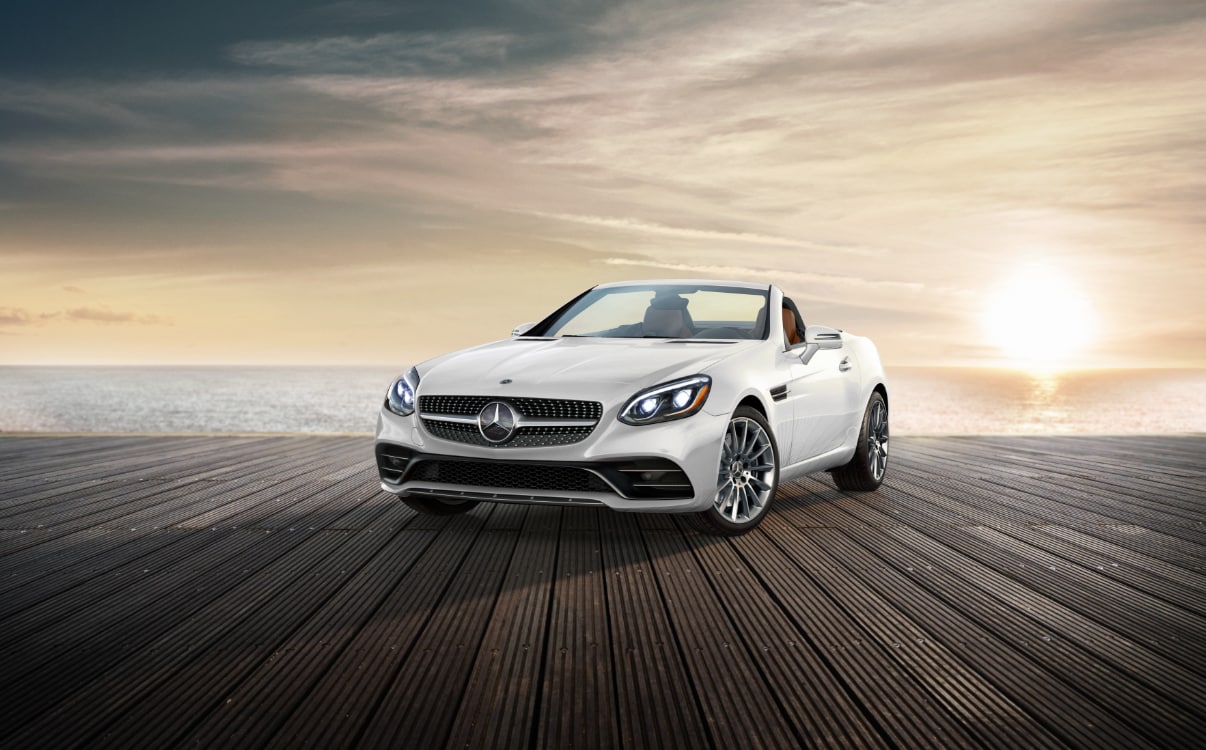 Mercedes-Benz SLC Roadster on Pier