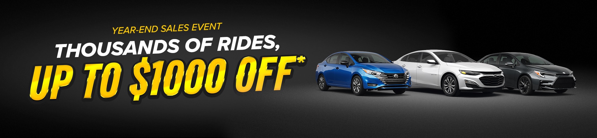 Thousands of rides up to $1,000 off during the Year-End Sales Event at Hertz Car Sales