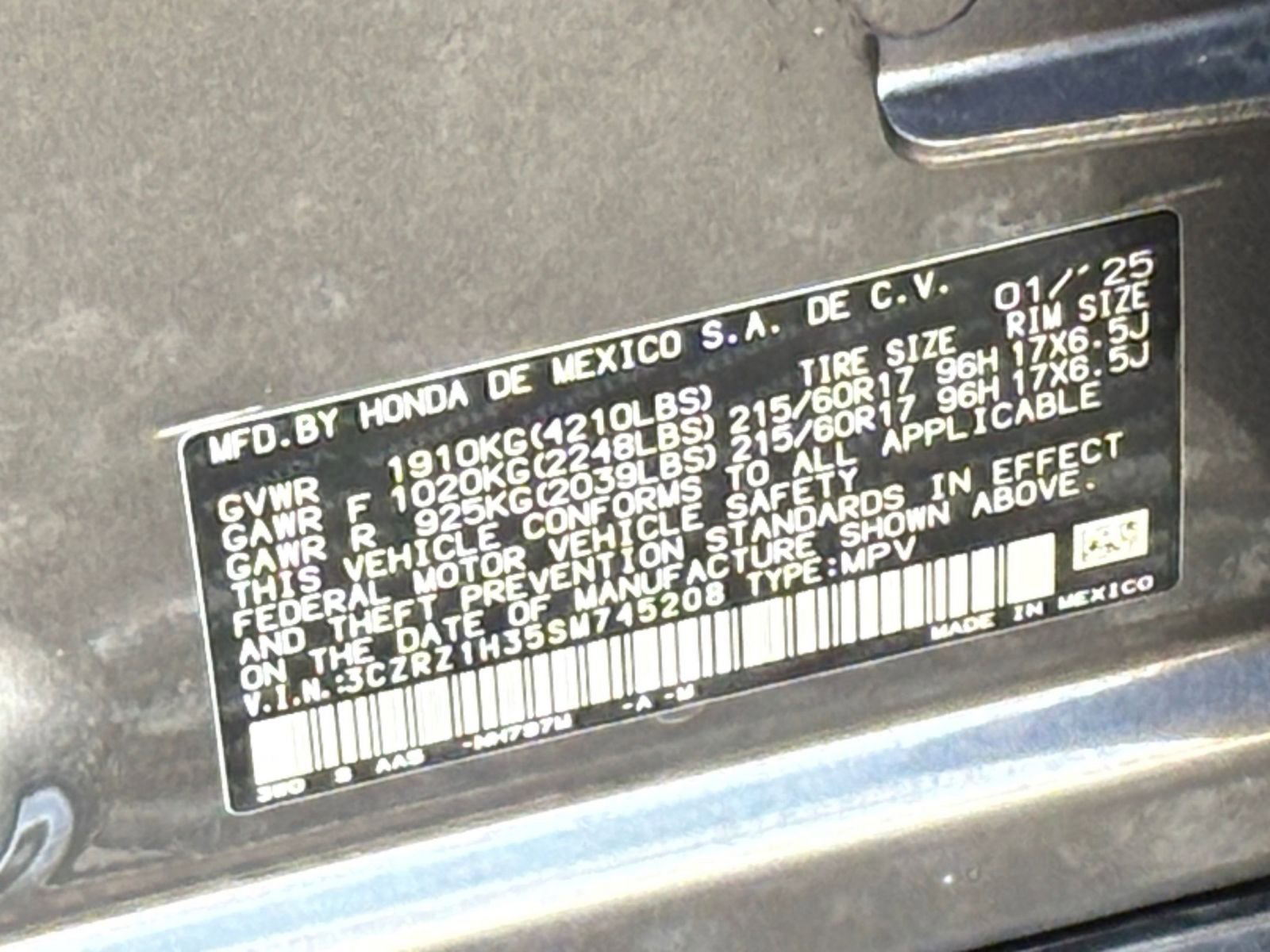 Thumbnail: 2025 Honda HR-V - 29