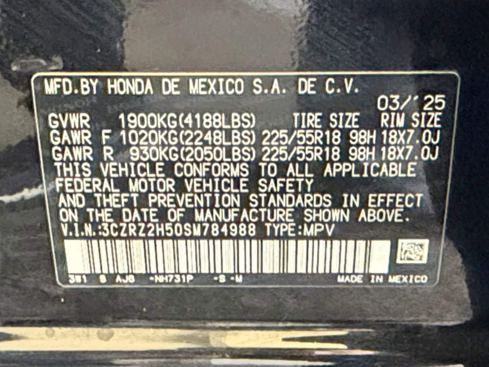 Thumbnail: 2025 Honda HR-V - 25