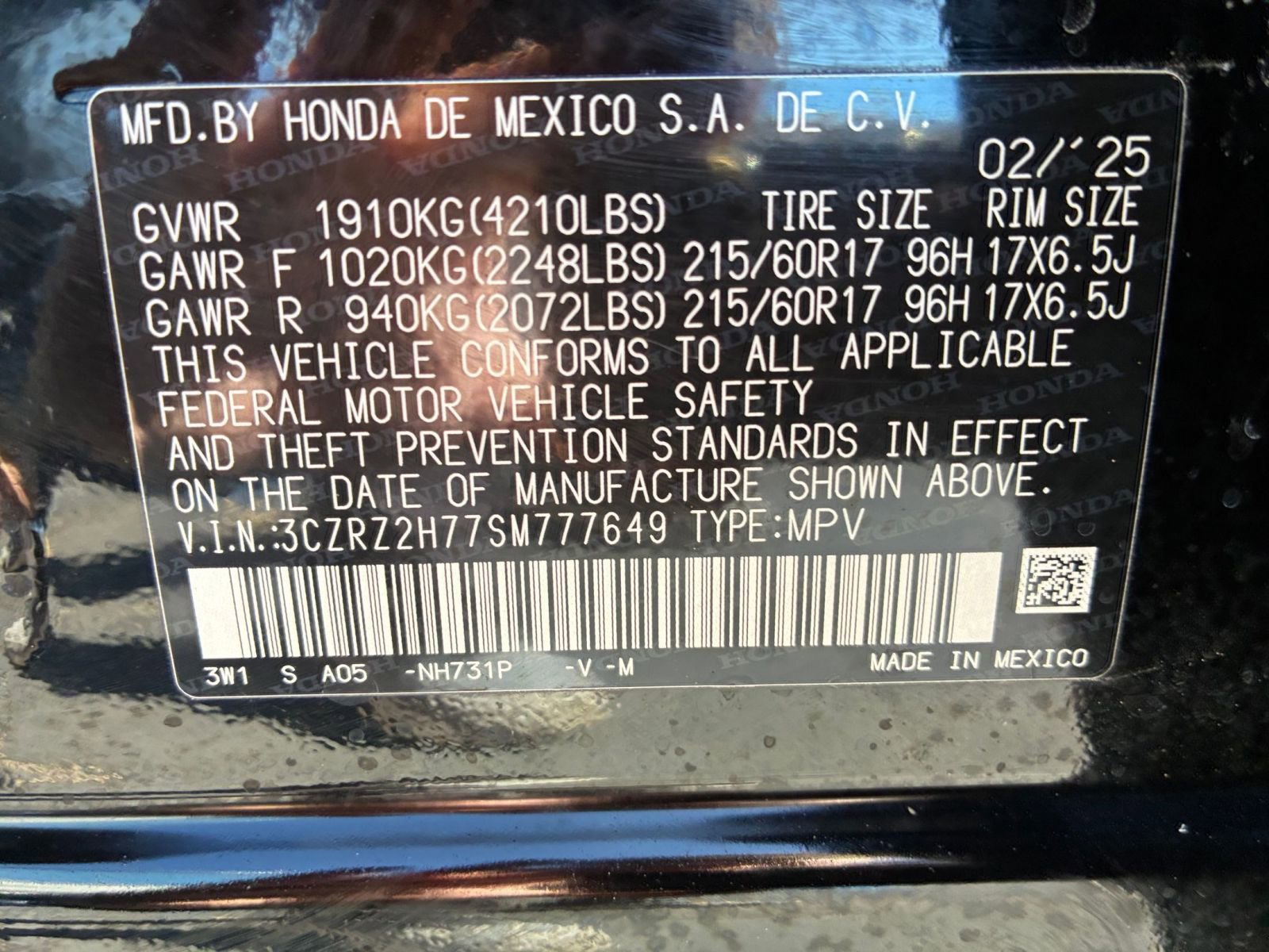Thumbnail: 2025 Honda HR-V - 30